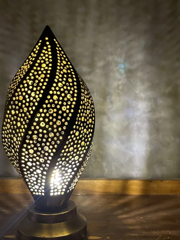 Handmade Moroccan Bedside Table Lamp - Berber Spark 3