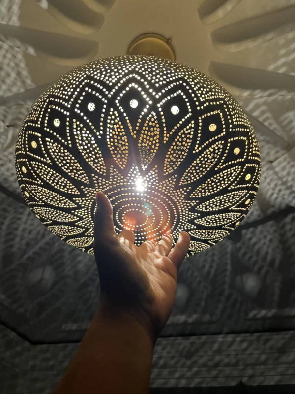 Golden Atlas Handmade Moroccan Ceiling Light - 6
