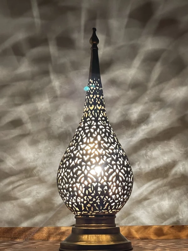 Handmade Moroccan Bedside Table Lamp - Kasbah Flame 3