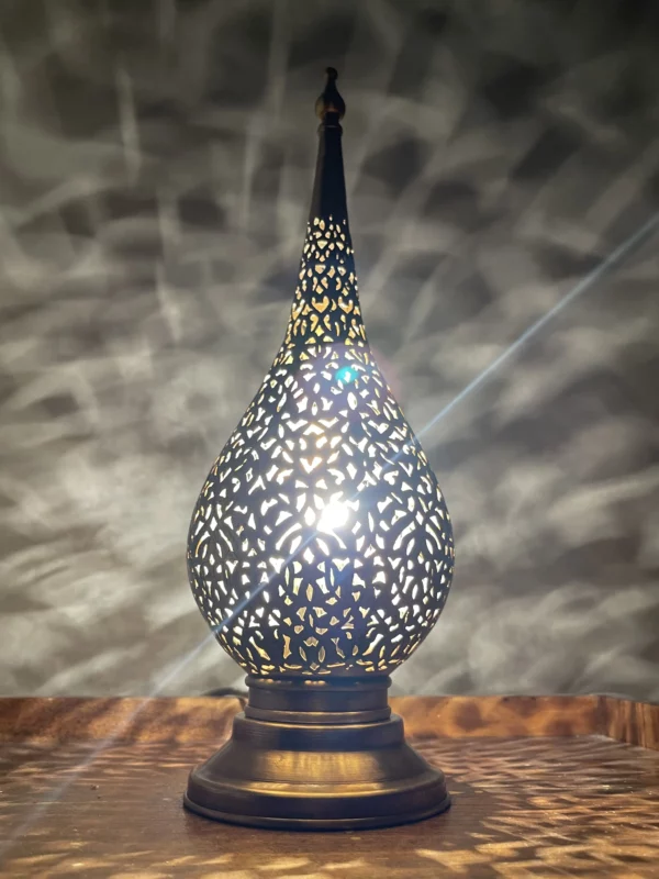 Handmade Moroccan Bedside Table Lamp - Kasbah Flame 5