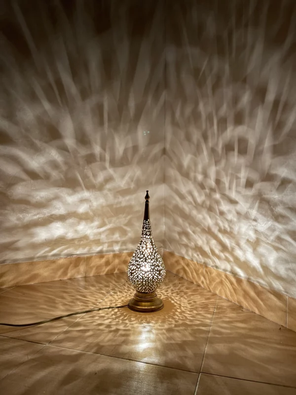Handmade Moroccan Bedside Table Lamp - Kasbah Flame 6