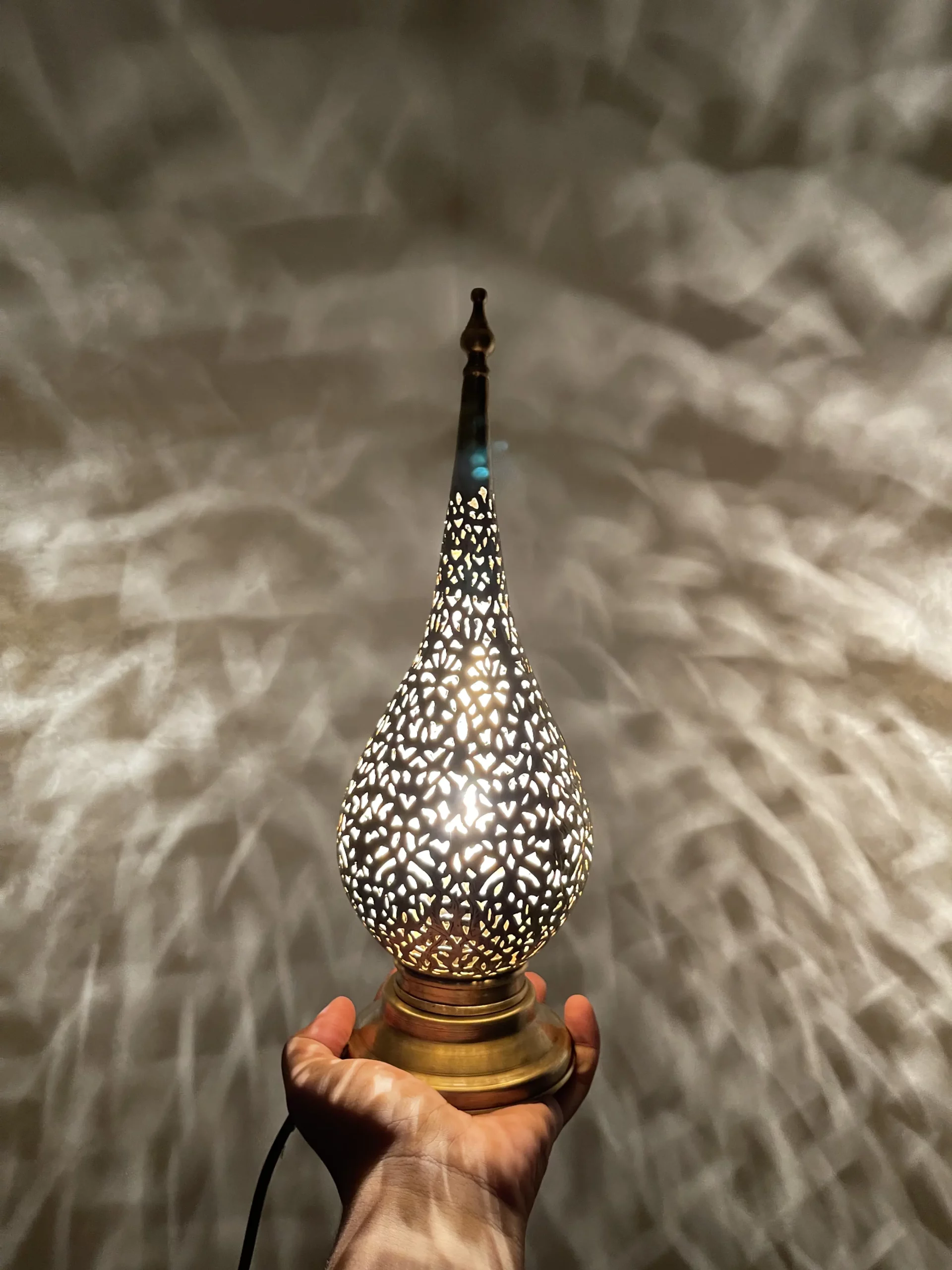 Handmade Moroccan Bedside Table Lamp - Kasbah Flame 7